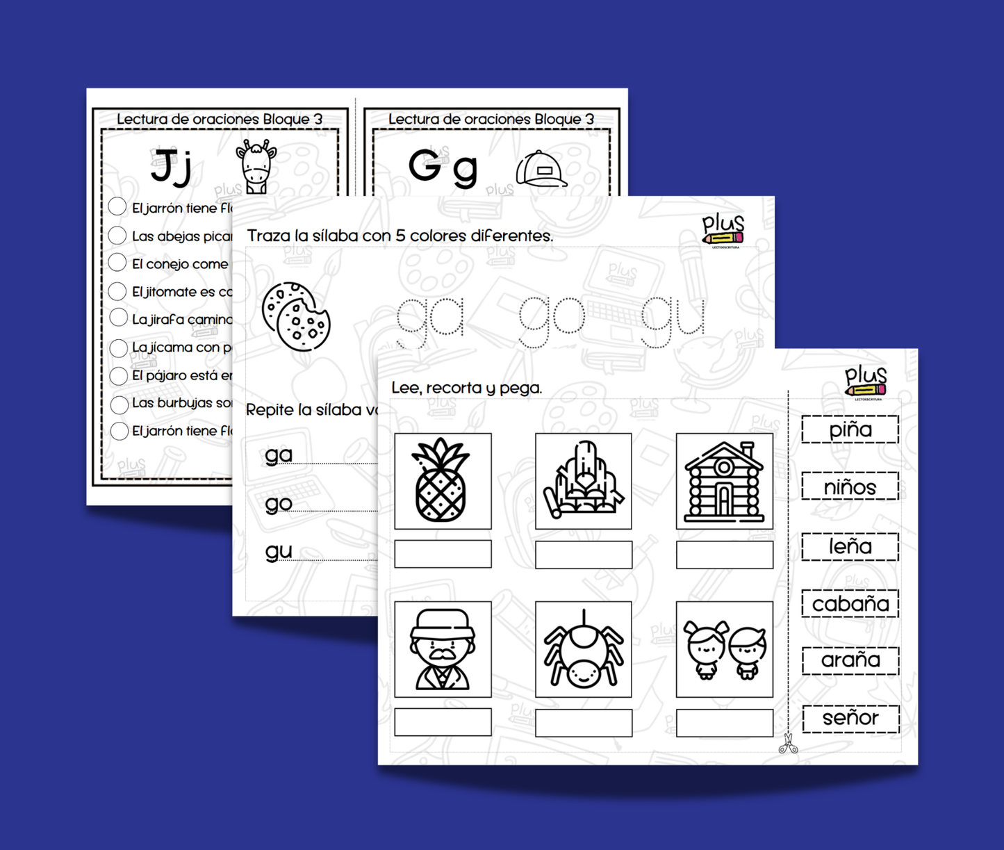 Bloque 3: F, B, J, G, Ñ