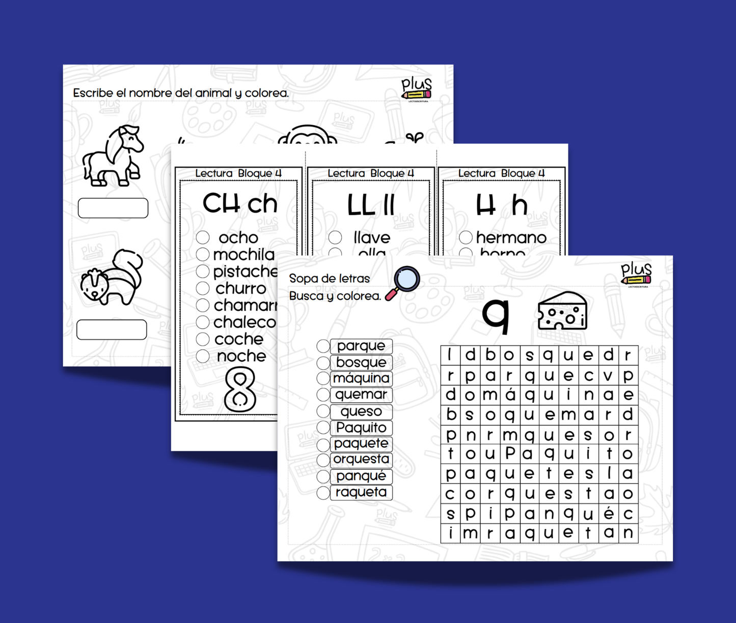 Bloque 4: CH, LL, H, Z, Q.