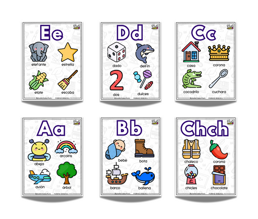 Tarjetas Referente de abecedario